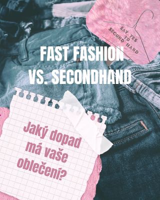Fast fashion vs. secondhand?! Podívej se na to s námi🩷 #secondhand #secondchance #lovedtwice